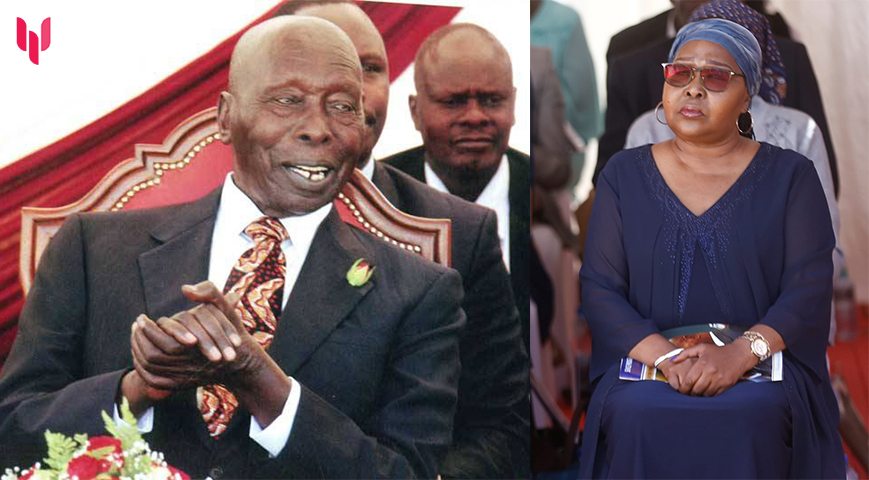 The Late 2ND President Of Kenya Daniel Moi (Left) June Chebet Moi Daughter Of Daniel Moi (Right)
